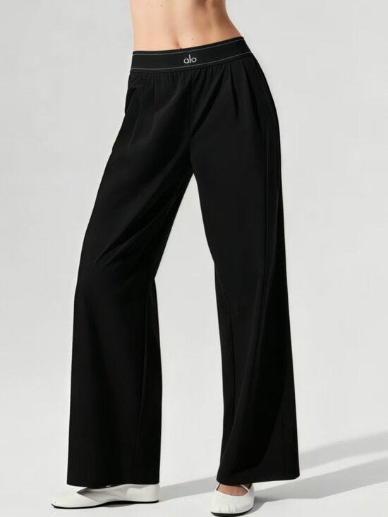 ALO Yoga Pants - Alo Yoga Suit Up Trousers in Black🍋Regular 30" Inseam A timeless classic🍏